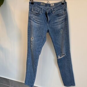 AG Adriano Goldschmied The Stevie Ankle Slim Straight Jeans